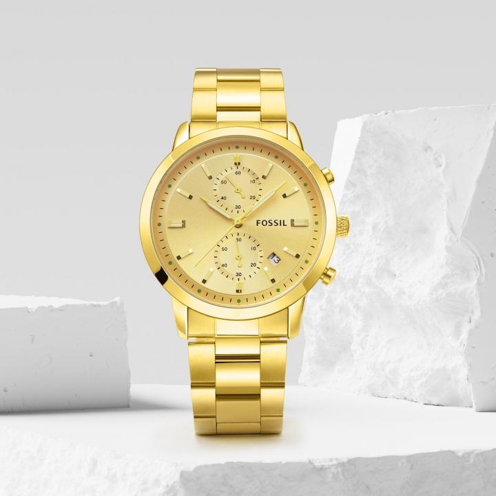 WG Fossiil Chronograph Stainless Steel Men’s Watch Golden