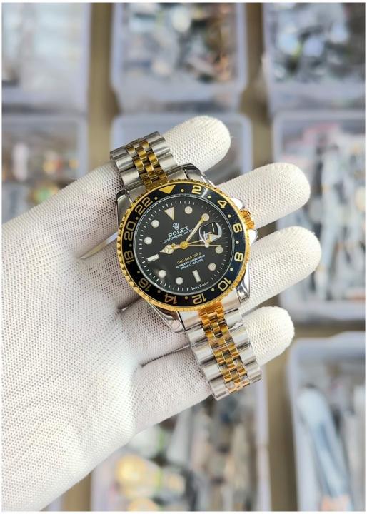 RLX GMT-Master II – Custom “Batman” Golden Bezel Edition