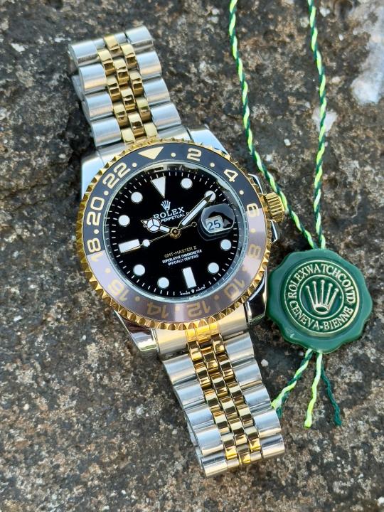 RLX Submariner – Custom “Pepsi” Gold & Black Bezel Edition