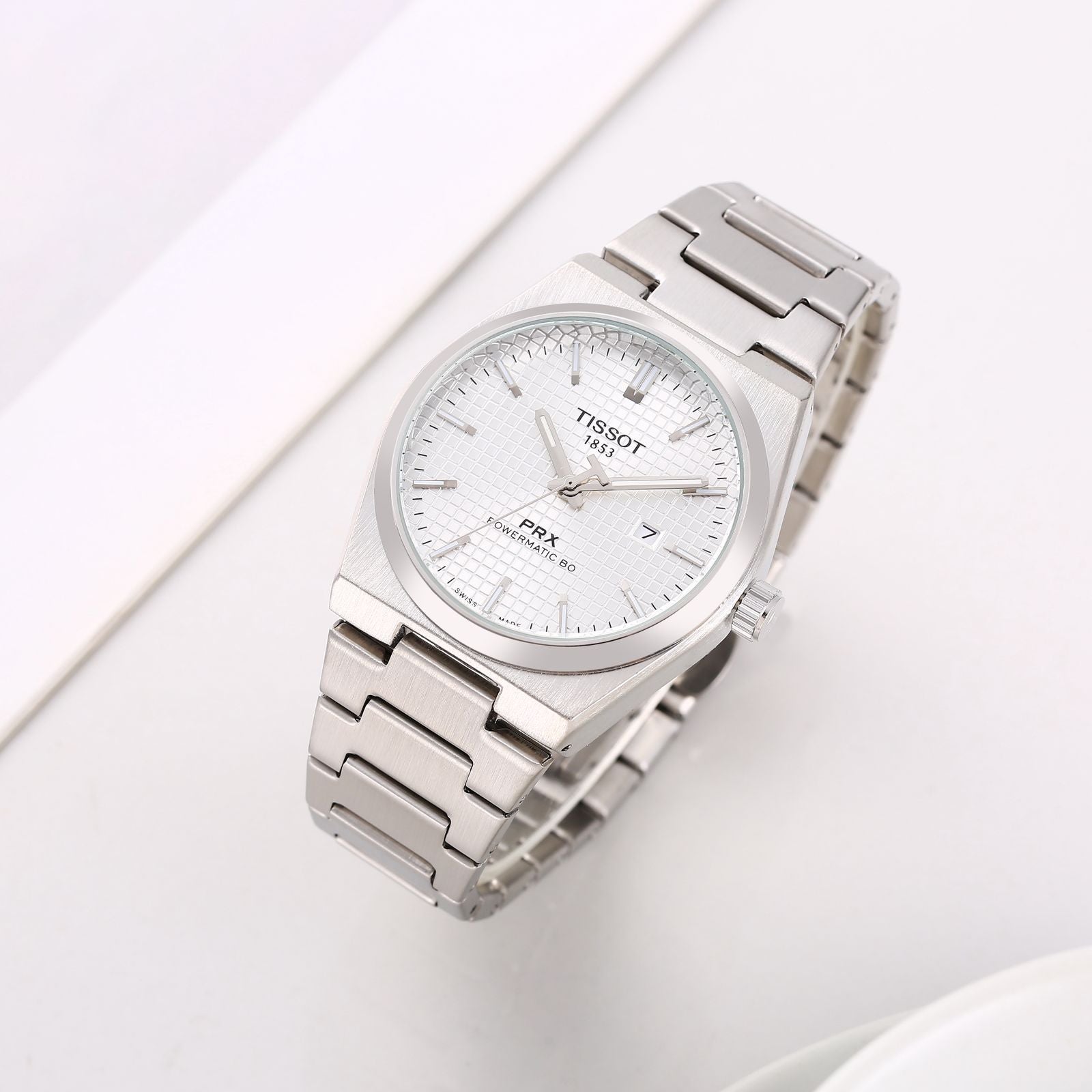 Tissot PRX Premiuim Watch  (Silver White)